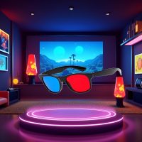 3Pcs Red and Blue 3D Glasses Universal TV Movie Dimensional Video Frame 3D Glasses DVD Game Glass 3D Style Glasses for 3D Movies Games, 3D Viewing Glasses, Televisions and Video - Image 4