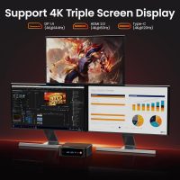 Beelink Mini PC, SER5 Pro 5825U AMD Ryzen 7 (Up to 4.5GHz) 16GB DDR4 500GB PCle 3.0 SSD Mini Desktop Computer, 2.5G LAN, Wifi6/BT5.2,HDMI/DP/Type-c/4K Triple Display Micro PC - Image 5