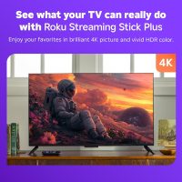 Roku Streaming Stick Plus 2025 - 4K & HDR Roku Streaming Device for TV with Voice Remote - Free & Live TV - Image 3