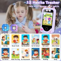 Kids Smart Phone for Girls, Christmas Birthday Gifts for Girls Age 3-10 Kids Toys Cell Phone, 2.8" Touchscreen Toddler Learning Play Toy Phone with Dual Camera, Game, Music Player, 8GB Card Purple - Image 6
