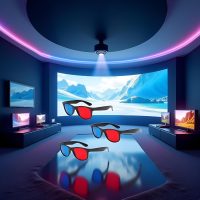 3Pcs Red and Blue 3D Glasses Universal TV Movie Dimensional Video Frame 3D Glasses DVD Game Glass 3D Style Glasses for 3D Movies Games, 3D Viewing Glasses, Televisions and Video - Image 5
