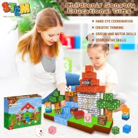 Goody King Magnetic Blocks |100PCS Magnetic Building Cube Game, Constructions Toys for Boys & Girls Age 3-4, 5 6 7 8 9 10, STEM Montessori Stacking Toy, Sensory Tiles Building Birthday for Toddlers - Image 6