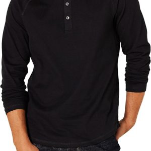 Amazon Essentials Men's Slim-Fit Long-Sleeve Henley Shirt
