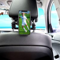 Portable Flexible Cell Phone Holder Stand for Treadmill/Stroller/Elliptical/Car/Bike/Shopping Cart,Compatible with 3.5~7.5" iPhone/Smartphone, 27.5 inch/70cm Long Arm for Cellphone - Image 2