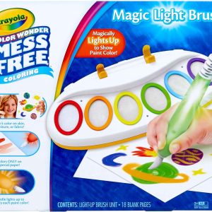 Crayola Color Wonder Magic Light Brush, Mess Free Painting Station for Kids, Gift for Kids, Toddler Toys & Activities, Ages 3, 4, 5