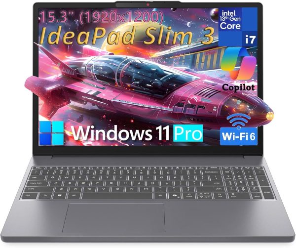 Lenovo Laptop Computer, Intel 10-Core i7-13620H (Beat Ultra 7 255U), 40GB DDR5 RAM, 1TB PCIe SSD, 15" FHD+, WiFi 6, Bluetooth 5.2, Type-C, Copilot AI for Business & Home, Luna Grey, Windows 11 Pro