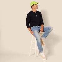 Amazon Essentials Men's Slim-Fit Long-Sleeve Henley Shirt - Image 5