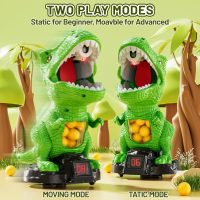 Dinosaur Shooting Toys for Kids 3-5 Years, Movable Target Shooting Games with 2 Air Pump Launcher, Interactive Competition Game Gift for Boys and Girls Ages 3 4 5 6 7 8 Years Old - Image 6