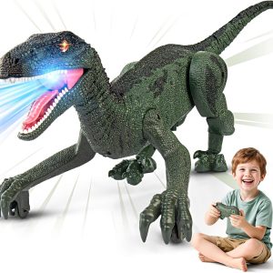 Dinosaur Toys for Kids 3-5, 5-7, 8-12, 2.4GHz Remote Control Dinosaur with Walking, Realistic Sounds, Demo Mode, Rechargeable Jurassic Toys for Birthdays, Parties, Children’s Day
