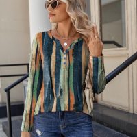 Zeagoo Long Sleeve Shirts for Women Casual V Neck Fall Tops Dressy Summer Work Blouses Clothes - Image 3