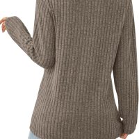 SAMPEEL Womens Sweaters Lightweight Long Sleeve Shirts V Neck Tops with Button Fall Outfits 2025 - Image 6