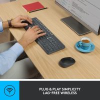 Logitech MK235 Wireless Keyboard and Mouse Combo for Windows, USB Receiver, Long Battery Life, Laptop and PC Keyboard and Mouse Wireless - Image 4