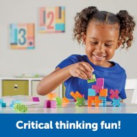Learning Resources STEM Explorers Brainometry - 3d Puzzle, Brain Games, Brainteaser, Building Logic Toys, Gifts For Boys and Girls, Fine Motor Skills , Pattern Blocks, Math Manipulatives - Image 3