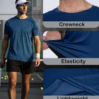 3 & 5 Pack Shirts for Men Moisture Wicking Workout Performance Dry Fit Mesh Gym Athletic Running T-Shirt - Image 6