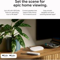 Google TV Streamer 4K - Fast Streaming Entertainment on Your TV with Voice Search Remote - Watch Movies, Shows, Live TV, and Netflix in 4K HDR - Smart Home Control - 32 GB of Storage - Porcelain - Image 3