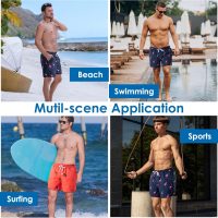 Men's Swim Trunks，Mesh Lining Quick Dry with Pockets Beach Shorts Hawaiian - Image 6