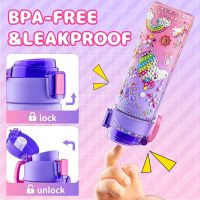 Gifts for Girls 4-12, Decorate Your Own Water Bottle Kits for Girls, Unicorn Diamond Painting Toys & Friendship Bracelet Kit, Fun Arts Crafts for Kids Ages 4-6-8-10, Birthday Gifts Toys for Kids - Image 5