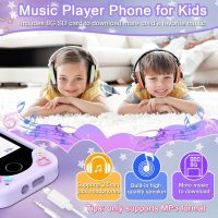 Kids Smart Phone for Girls, Christmas Birthday Gifts for Girls Age 3-10 Kids Toys Cell Phone, 2.8" Touchscreen Toddler Learning Play Toy Phone with Dual Camera, Game, Music Player, 8GB Card Purple - Image 7