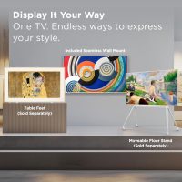 TCL 55-Inch Class NXTVISION Series QLED 4K UHD Google Smart TV Canvas Style Art Frame TV - QLED, 120hz, Matte Anti-Glare Screen, Free Bezel and Frame, Atmos, Free Art Included (55A300W, 2024 Model) - Image 8