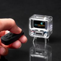 TinyTV 2 - Portable Retro Television with Working Rotary knobs - Load Your own Videos Easily via USB onto Your own minature TV (Clear) - Image 4