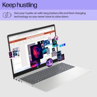 HP 15.6 inch Laptop, HD Touchscreen Display, AMD Ryzen 3 7320U, 8 GB RAM, 128 GB SSD, AMD Radeon Graphics, Windows 11 Home in S Mode, Natural Silver, 15- fc0099nr - Image 4