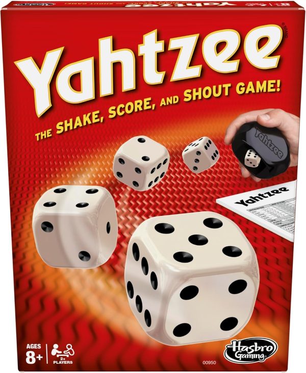 Yahtzee Game, Fast-Playing Dice Games for Kids, Teens, and Adults, Strategy Games, Family Games for Kids, 2 or More Players, Ages 8 and Up
