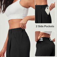 Ewedoos Wide Leg Pants Woman Stretchy Work Dress Pants Women Pull on Business Casual Slacks Trousers Fall Outfits 26"/28" - Image 3