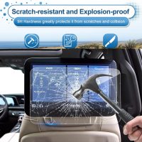 (2Pack) 2021-2024 2025 Escalade Screen Protector for Cadillac Escalade Rear-seat 12.6-inch Touch Screen, 9H Tempered Glass 2023 2024 2025 Escalade V Accessories HD Transparent 12.6" - Image 4