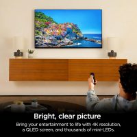 Roku Smart TV – 75-Inch Pro Series 4K QLED RokuTV with Backlit Roku Voice Remote Pro, Dolby Vision IQ, 120Hz Refresh Rate – Live Local News, Sports, Gaming - Image 2