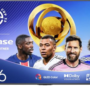 Hisense 65" Class QD6 Series (65QD6QF, 2025 Model) QLED 4K UHD Smart Fire TV, Voice Remote with Alexa, Dolby Vision, Dolby Atmos, Motion Rate 120, HDR 10+, Game Mode Plus, MEMC, VRR, ALLM