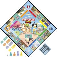 Hasbro Gaming Monopoly Junior Bluey Edition Board Game | Kids Play as Bluey, Bingo, Mum & Dad for Girls & Boys | Ages 5+ (Amazon Exclusive) - Image 3