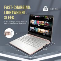 HP Stream 14" HD BrightView Laptop, Intel Celeron N4120, 16GB RAM, 416GB Storage (128GB eMMC + 288GB Docking Station Set), Intel UHD Graphics, 720p Camera, Wi-Fi, 1 Year Office 365, Win 11 S, Gold - Image 8