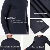 6 Pack Men's Quick Dry Long Sleeve Shirts UPF 50+ UV Sun Protection SPF Shirt Moisture Wicking T-Shirt for Casual Workout - Image 4