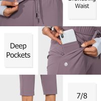 G Gradual Women's Pants with Deep Pockets 7/8 Stretch Ankle Sweatpants for Golf, Athletic, Lounge, Travel, Work - Image 4
