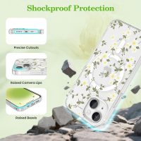 ZTOFERA for iPhone 13/14 Magnetic Case Compatible with Magsafe,Aesthetic Floral Pattern Design Cute for Girl Women,Anti-Drop Protective Hard Phone Cover for iPhone 13/14-Big White Flower - Image 4
