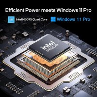 15.6-inch Windows 11 Laptop, 16GB RAM, 512GB SSD, FHD IPS Display Laptop Computer, Intel N5095 Quad Core, 2.4/5G WiFi, BT4.2 Backlit and Fingerprint, Lightweight and Portable - Image 2
