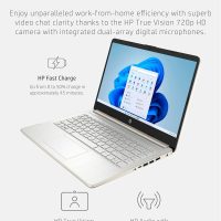 HP Touchscreen Laptop Computer for Home Student Study, 1-Year Office, 4GB DDR4 RAM, 64GB eMMC, Intel Processor, 14 inch, WiFi 6, Bluetooth, Windows 11 Home S, Pale Gold - Image 6
