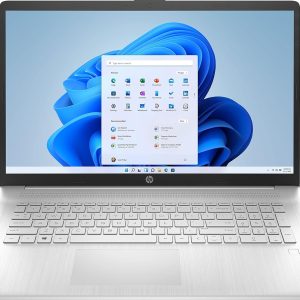 HP 17.3" FHD Laptop, AMD Ryzen 5 5500U (Beat i5-10500) 6-Core up to 4.0GHz, 8GB RAM, 256GB NVMe SSD, USB-C, Numeric Keypad, Fingerprint, HDMI, Webcam, WiFi, Win 10S, Natural Silver