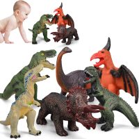 6 Piece Jumbo Dinosaur Toys for Kids 3-5 and Toddlers, Large Soft Dinosaur Toys for Lovers - Perfect Party Favors, Birthday Gifts - Image 5
