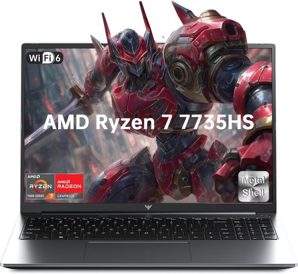 ACEMAGIC 2025 Gaming Laptop Computer,16 Inch FHD Display Laptop with AMD Ryzen 7 7735HS Processor up to 4.7GHz,16GB Ram DDR5 4800MHz 512GB SSD Notebook with Backlit Keyboard