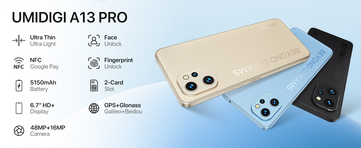A13 pro unlocked phone