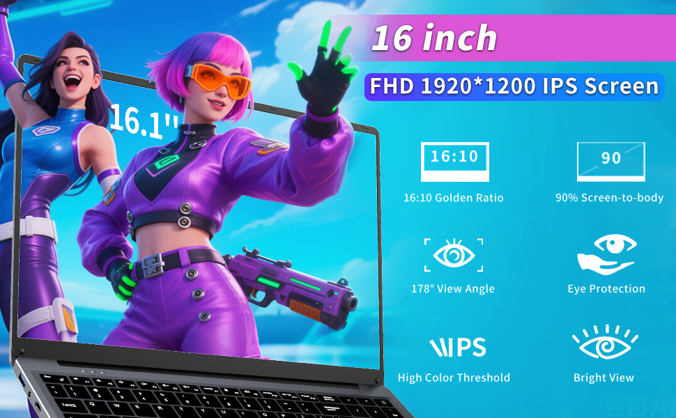 NIAKUN N150 Gaming Laptop windows 11 pro laptop