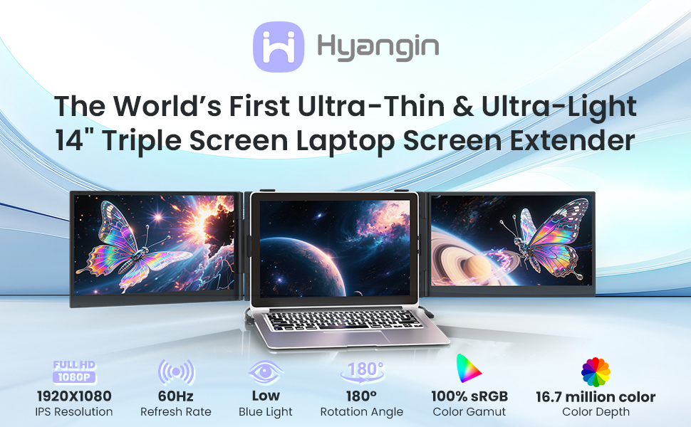 The World’s First Ultra-Thin &amp;  Ultra-Light 14&#34; Dual Screen Laptop Screen Extender