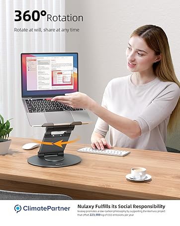 Rotating Laptop Stand for Desk