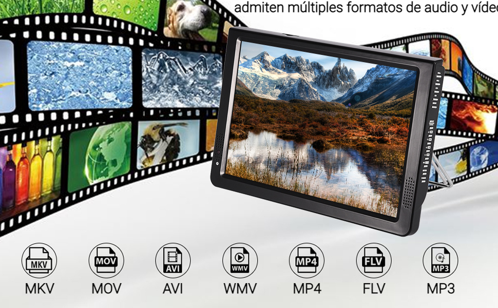 12 inch Digital Television ATSC Portable TV 