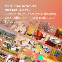 TCL 55-Inch Class NXTVISION Series QLED 4K UHD Google Smart TV Canvas Style Art Frame TV - QLED, 120hz, Matte Anti-Glare Screen, Free Bezel and Frame, Atmos, Free Art Included (55A300W, 2024 Model) - Image 4