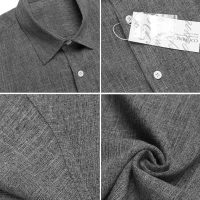 COOFANDY Men's Casual Button Down Shirts Short Sleeve Linen Shirts Summer Beach Dress Shirt - Image 5
