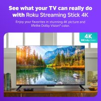 Roku Streaming Stick 4K - HDR & Dolby Vision Roku Streaming Device for TV with Voice Remote & Long-Range Wi-Fi - Free & Live TV - Image 3