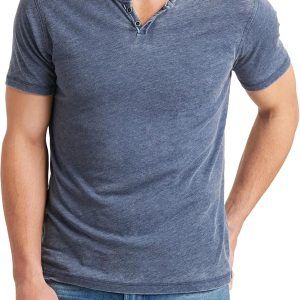 Lucky Brand Men's Venice Burnout Notch Neck Tee