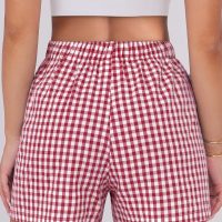 ANRABESS Boxer Shorts for Women Gingham Pajama 2025 Summer Casual Lounge Sleep Plaid Shorts Y2K Beach Bottoms - Image 4